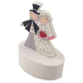 CAJITA MADERA BODA "NOVIOS" CAJITA BODA CHIC "NOVIOS"