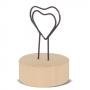 MEMO CLIP CON BASE DE MADERA "LOVE U"