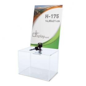 URNA PORTAGRAFICA A5 CON CERRADURA "ELECTION" URNA PORTAGRAFICA A5 CON CERRADURA "ELECTION"