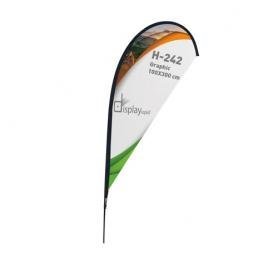 SOPORTE BANDERA FORMA GOTA 4 M SOPORTE BANDERA FORMA GOTA 4 M